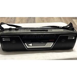 Panasonic RX-FM14 Portable AM FM Radio Tested Works Cassette Player Doesn't Work